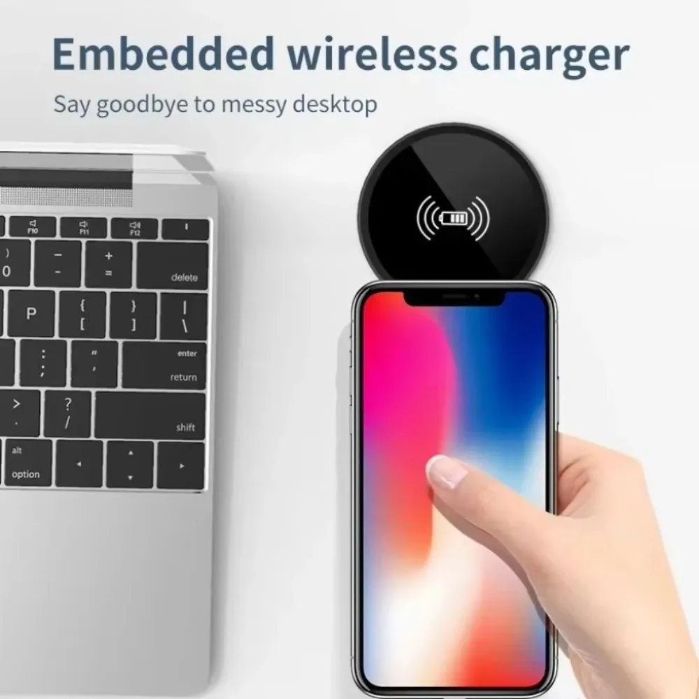 Fast Charging Fast Wireless Charger Embedded Desktop Fast Wireless Charger Pad 15W Inductive Charging Base