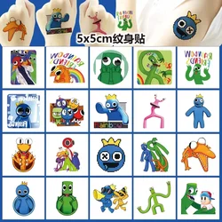 20Pcs Rainbow Friends Tattoo Stickers Waterproof Cute Sticker Funny Cartoon Kids Girls Christmas Birthday Gift Reward Toy