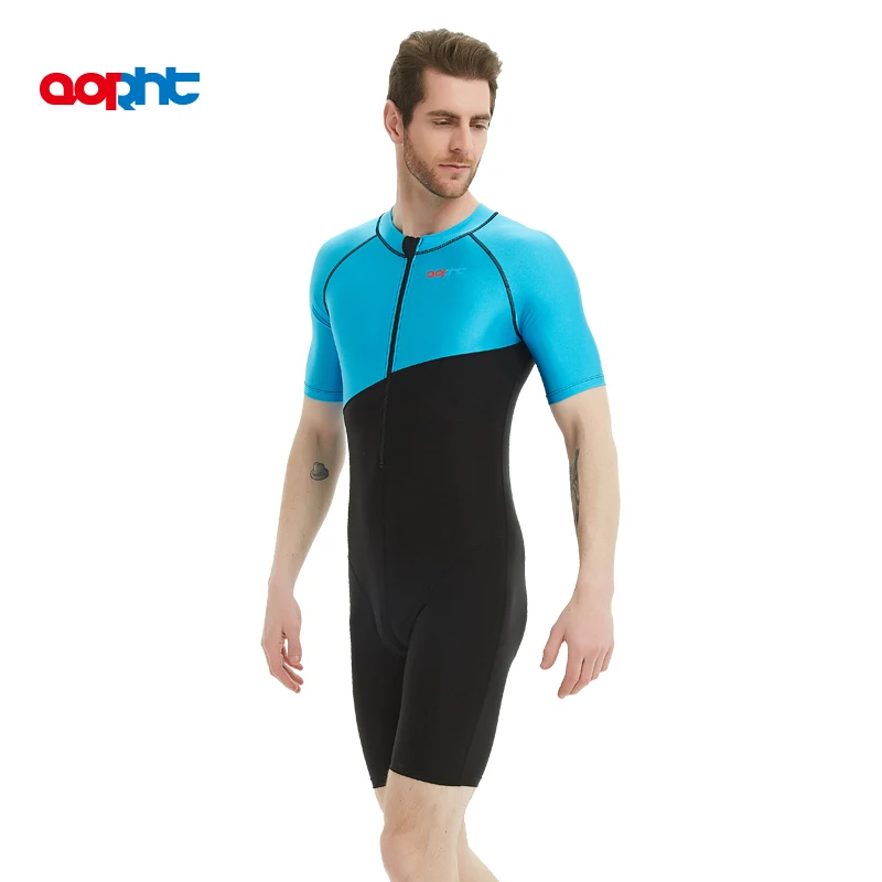 Men One Piece Professional Competition Quick-Drying Swimsuit Women WaterProof Training Racing Knee Length Beach Bathing Clothes