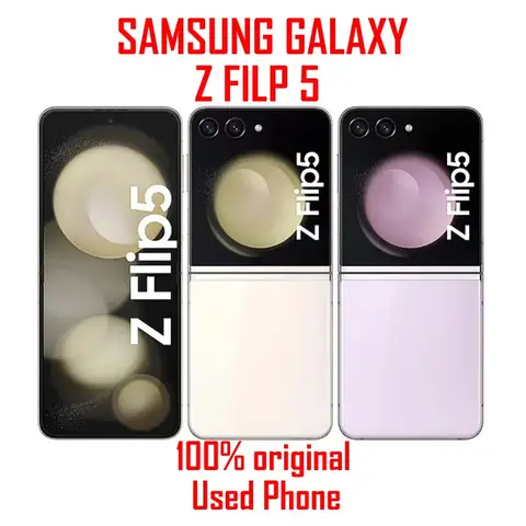 Samsung Galaxy Z Flip 5 Flip5 5G F731U1 F731N 6.7" AMOLED NFC 256/512GB Snapdragon Foldable Original  Android Z Filp5 SmartPhone