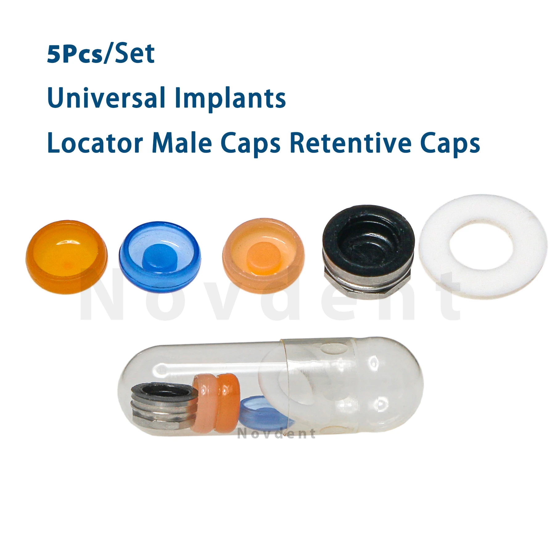 

Dental Strong Retentive Caps Overdenture Metal Housing Attachment Abutments