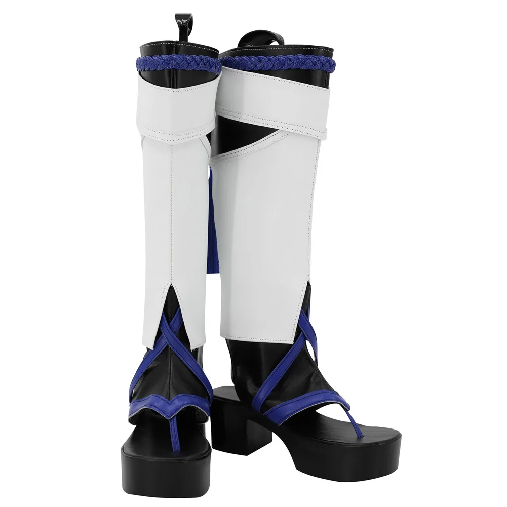 原神インパクト放浪者コスプレ靴コスチュームアクセサリー女性のためのスカラムーシュコスプレ Pu レザーブーツ靴ハロウィン小道具