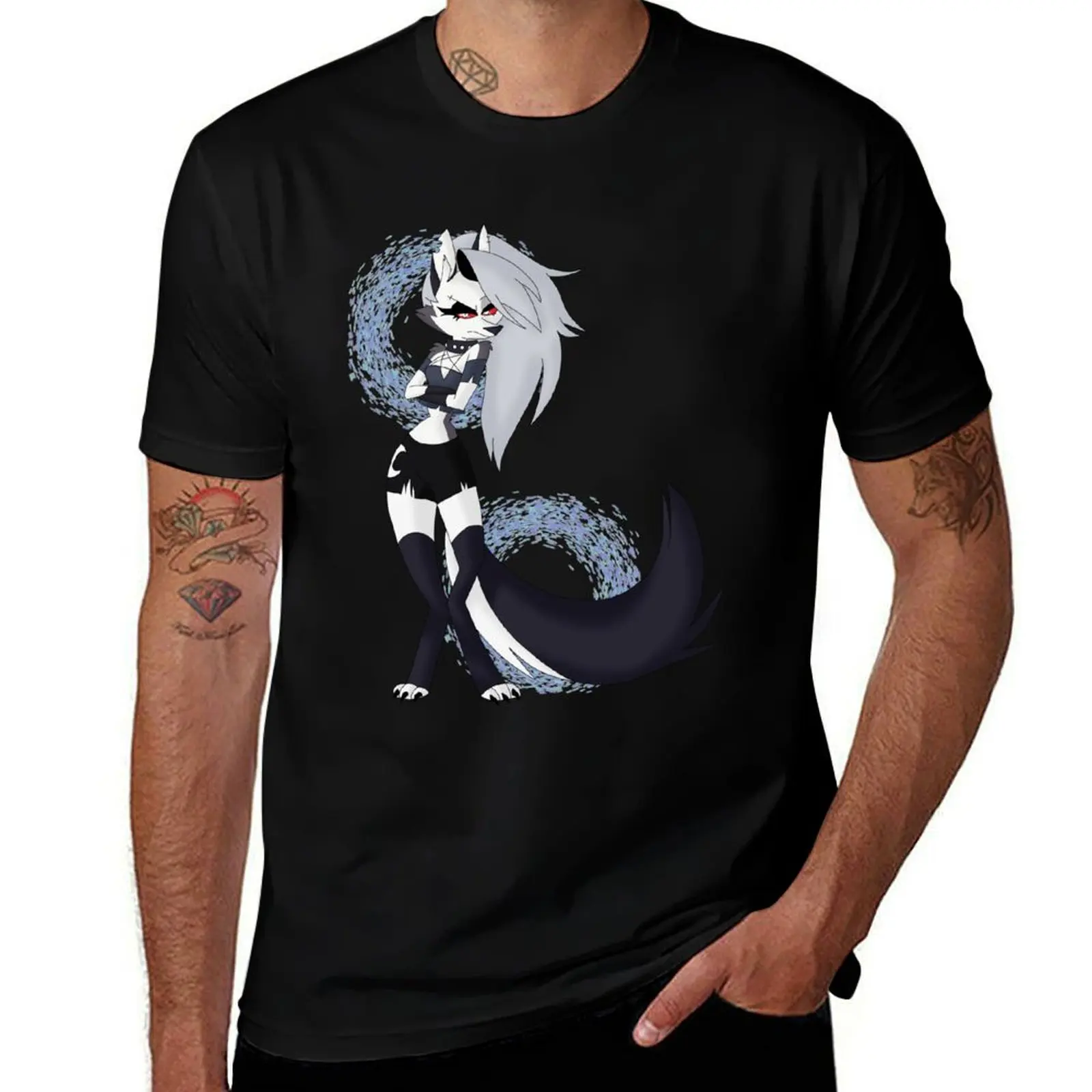 

Loona from Helluva Boss T-Shirt man t shirts for men casual cotton tshirt 100% man t shirt cotton T-shirt