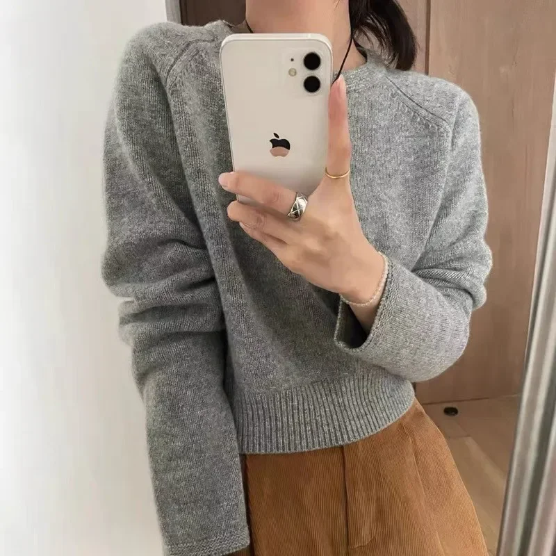 

Women's Cashmere Sweater Loose and Casual Pullover Jumper Women Wool Knitted Tops Soft O-Neck Women Keep Warm Winter Clothes