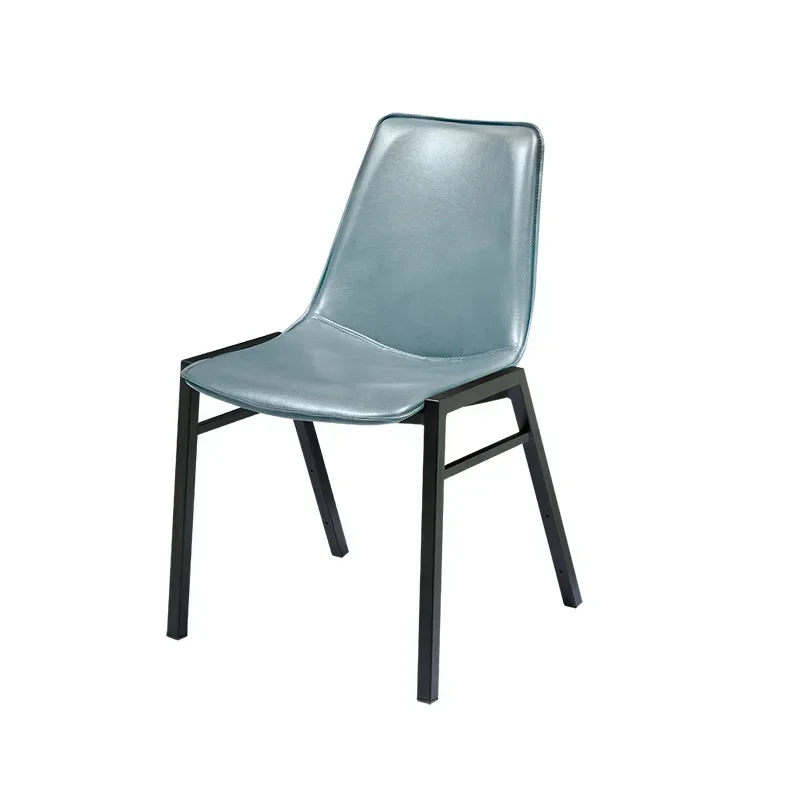 Metal Back Chair Household Dining Chair Meeting Room Meeting Chair