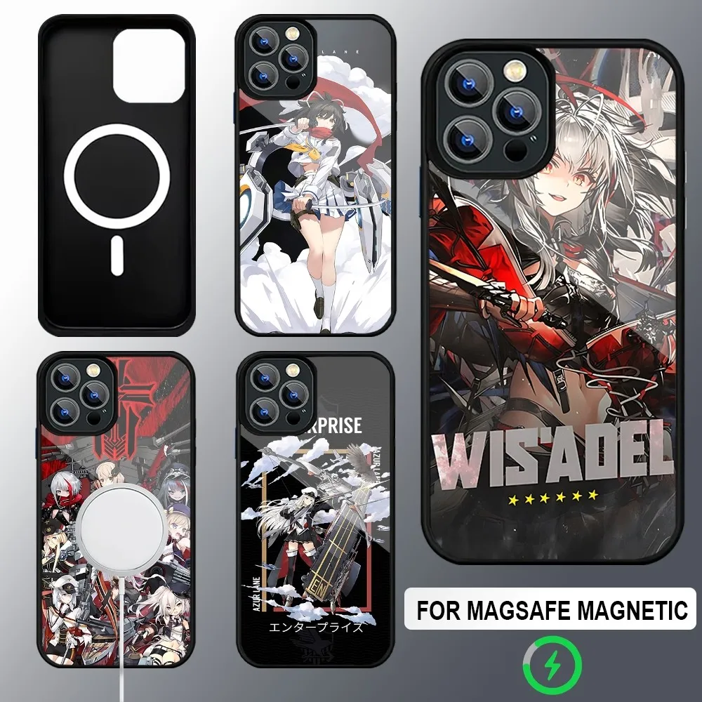 Azur Lane Phone Case Magsafe Wireless Charging Cases For IPhone 16 15 13 12 11 14 Pro Max Mini 8 Plus XS X XR