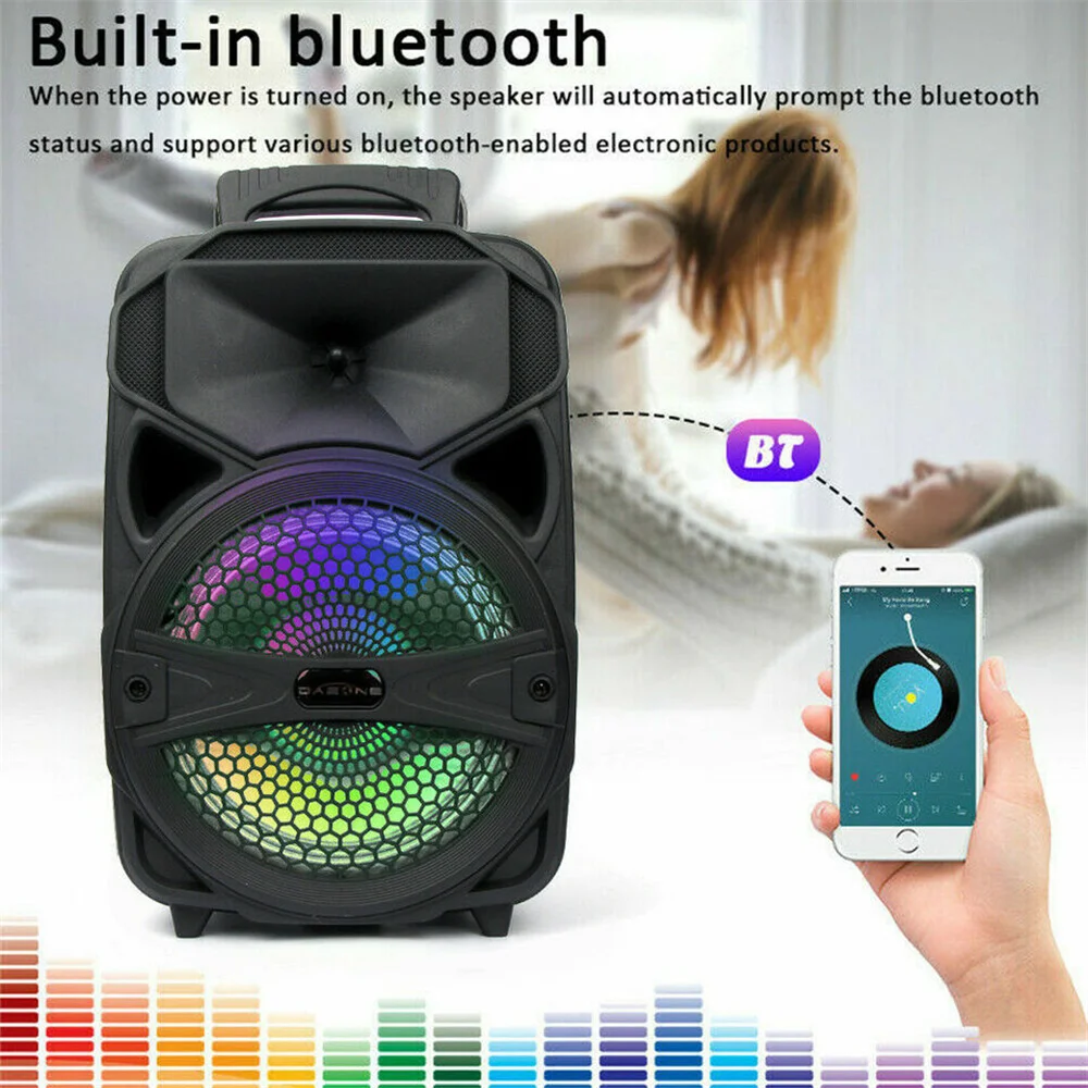 1000W Portable Bluetooth Speaker 8