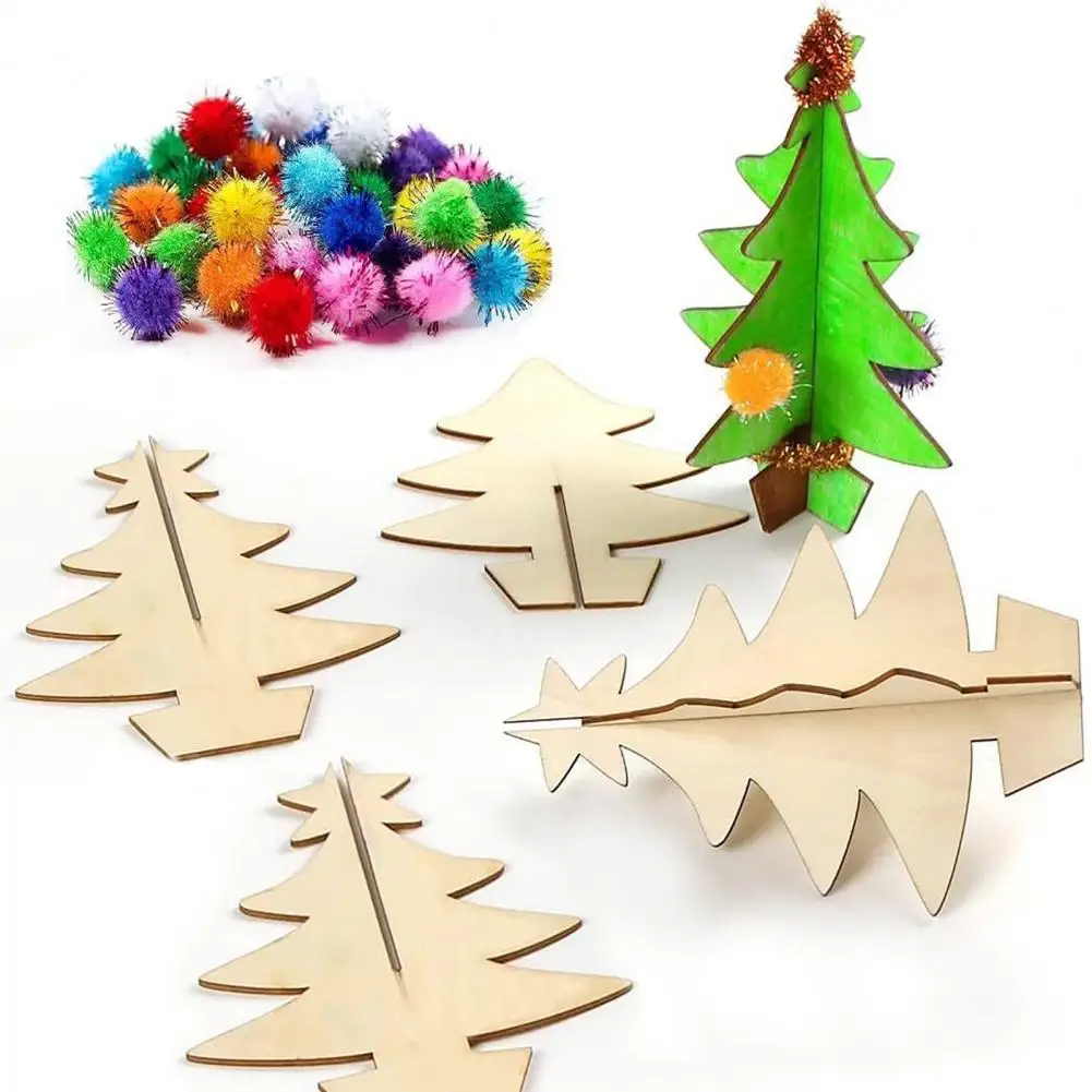 

Quick-drying Paintable Wood Rings Christmas Wood Rings Diy Wooden Christmas Ornaments Paintable Crafts for Quick-drying