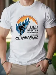 Summer Outdoor Comfortable Breathable Men's T-shirt Camping Mountain Climbing Mens Quick-drying Short-sleeved Top 3D Printing