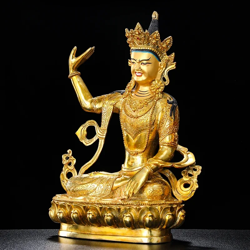 Bon Xinrao Nanbajwa Buddha statue ornament pure copper gilt Tibetan Tantric home worship 1 foot Buddha Buddha statue