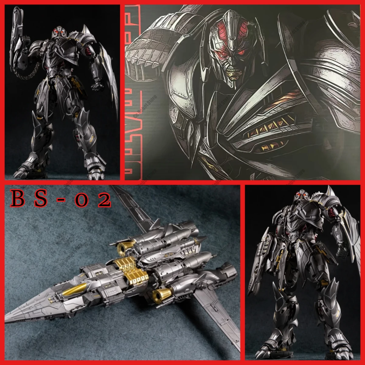 

BMB Original Hot Sale BS-02 BS02 Galvatron Megatron KO UT R-03 Tank Extra Large Size Light-Up Movie Action Figure Robot