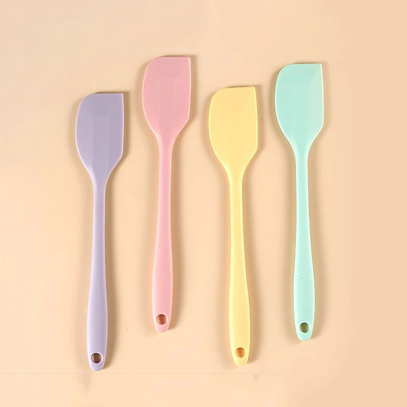 Size One Piece Silicone Cream Spatula Cake Baking Tools Food Grade Kitchen Tools Heat Resistant Non-Stick Spatula Baking Spatula