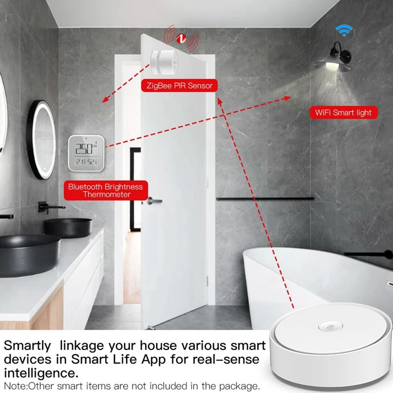 Graffiti Smart Home Wireless Multi-Mode Gateway Bluetooth Zigbee Dual-Mode App Sound Light Prompt