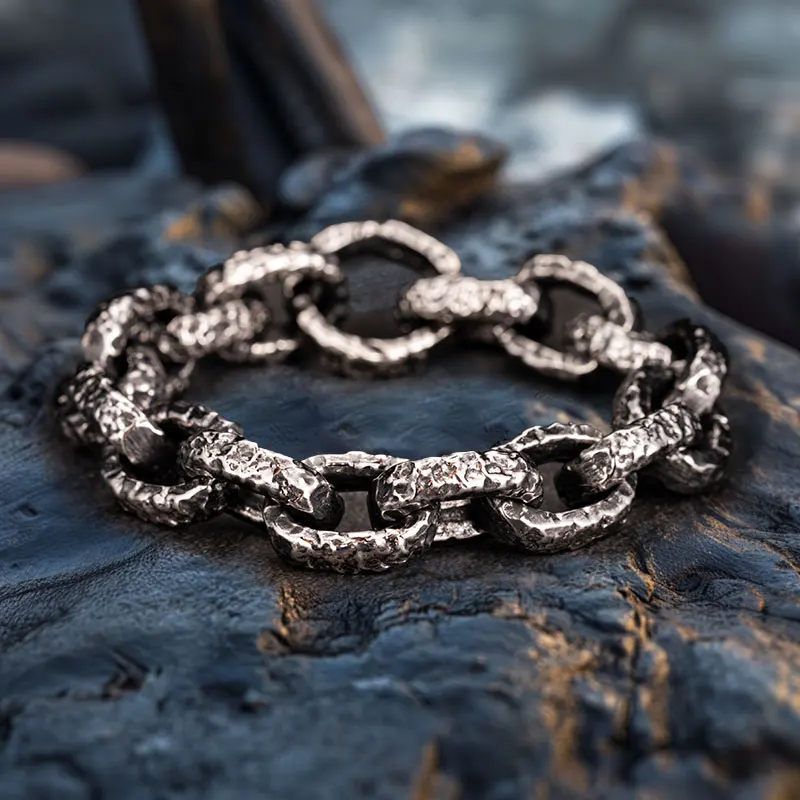 Scars of the North	Valhalla Chain bracelet for men Nordic Runes stainless steel  fashion Jewelry