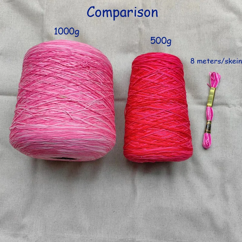 100% Cotton Variegated Embroidery Thread Floss Yarn Pink Melon Carnation Salmon Red Garnet Mauve 48 116 62 112 107 57 75 115 99