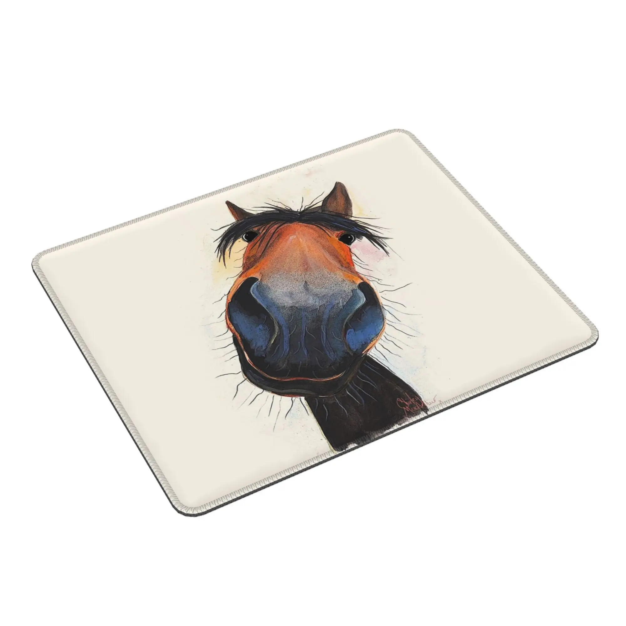 Horse Print 'happy Dave' By Shirley Macarthur Mouse Pad Computer Keyboard Mouse Mat Gamer PC Laptop Desk Mat Office Table Mats