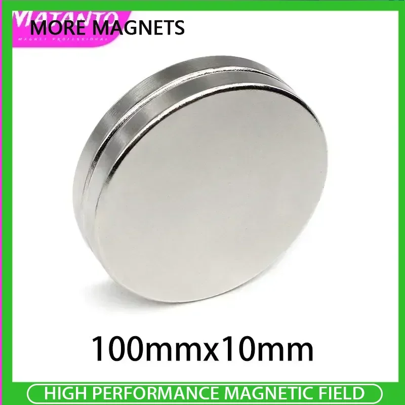 

100x10mm Circular Big Super Strong Neodymium Magnet N35 Thick Round Search Fishing Magnets Disc Fridge Magnet Magnetic Sheet