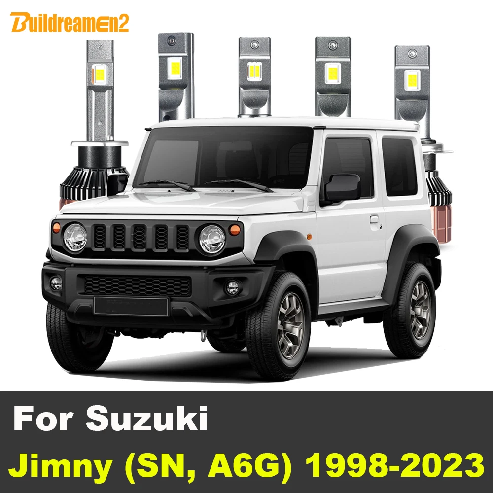 

2 шт., 100 Вт, 20000 лм, яркая фара Canbus дальнего/ближнего света для Suzuki Jimny (SN, A6G) 1998-2023, автомобильная передняя светодиодная лампа головного света