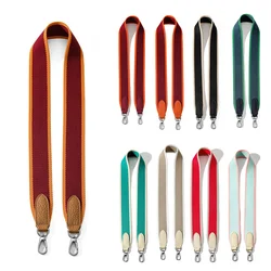 4*95cm Colorful Woven Webbing Canvas Bag Replacement Strap Diagonal Shoulder Widening Braided Handle with Buckle Type