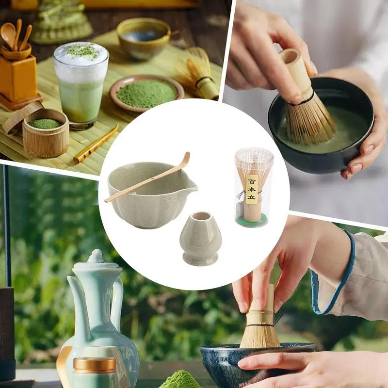 

Набор для приготовления чая Матча с носиком, совок для венчика и держателем, 3 шт./компл., японские инструменты для чайной церемонии для домашнего пивоварения латте