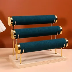 Simple 1/2/3-Layer Jewelry Rack - Wooden Bracelet Holder For Women & Men, Ideal Choice For Gifts