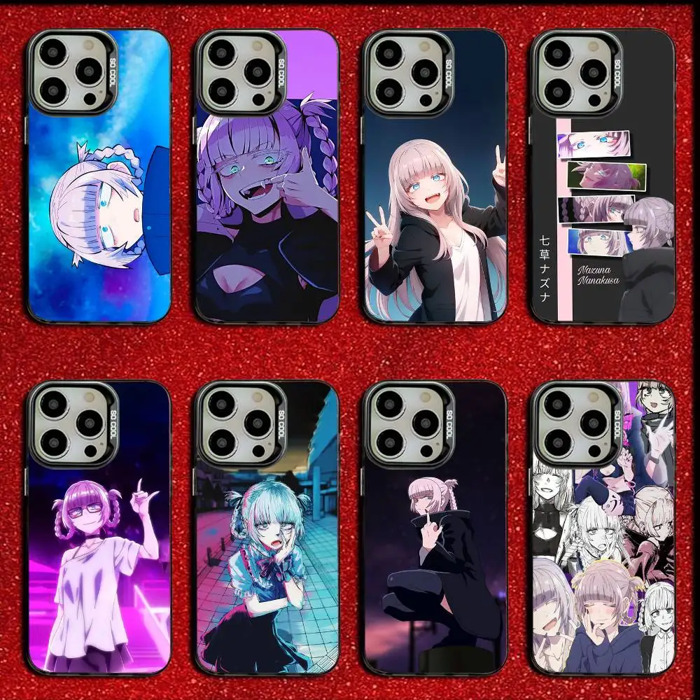 

C-Call of Night Nazuna Nanakusa Phone Case For iPhone 16,15,14,13,12,11,Mini,Pro,E,MAX Candy Matte Shockproof Black Cover