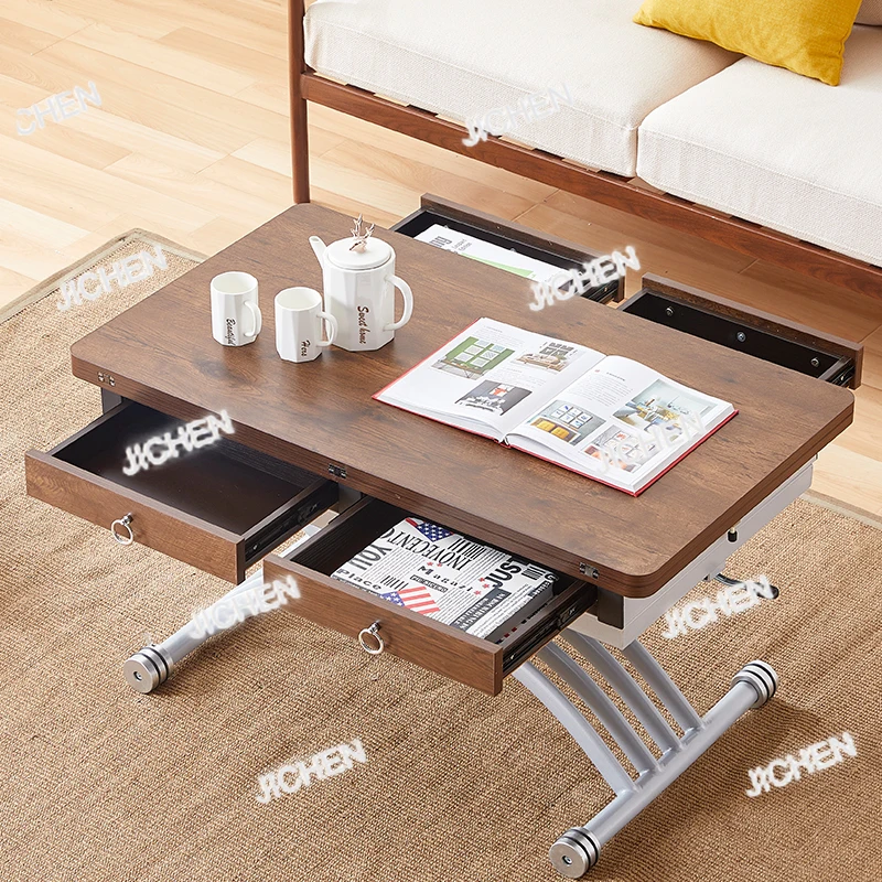 HR I1 Простой многофункциональный подъемный журнальный столик Обеденный стол двойного назначения для маленькой квартиры Выдвижной гостиной Бытовой F