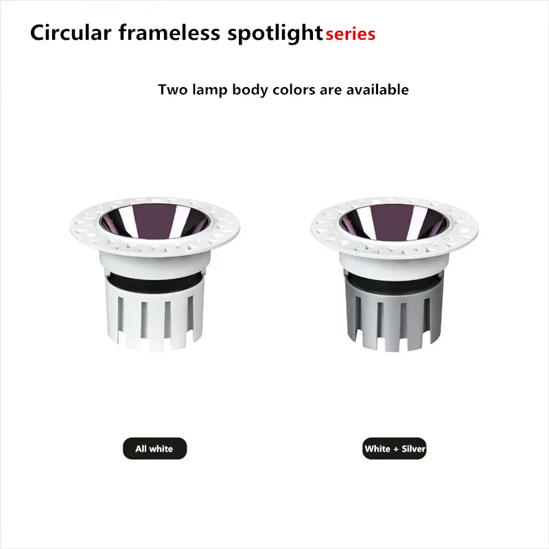 Bedroom Lights Ceiling Mini Spot Light 7W 12W 20W 6000K Recessed LED Anti-Glare Modern Downlight for Hotel & Living Room