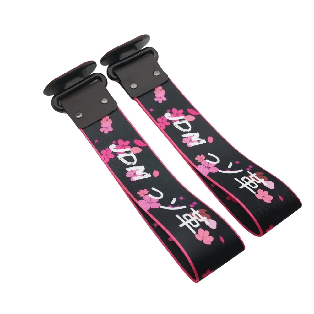 Cintura da traino per moto per auto Cintura da traino stile JDM Corda da traino Nastro Corde per rimorchio Paraurti Accessori pendenti per cinghia da traino per incollare universale