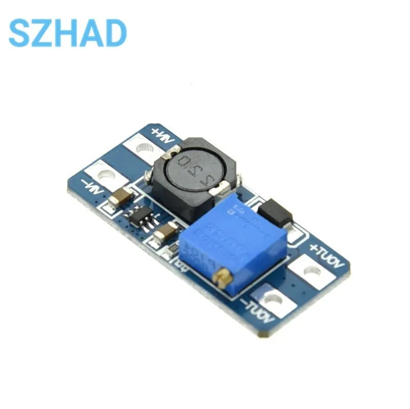 MT3608 DC-DC Adjustable Boost Module 2A Boost Plate Step Up Module with/without MICRO USB 2V-24V to 5V 9V 12V 28V  for Arduino