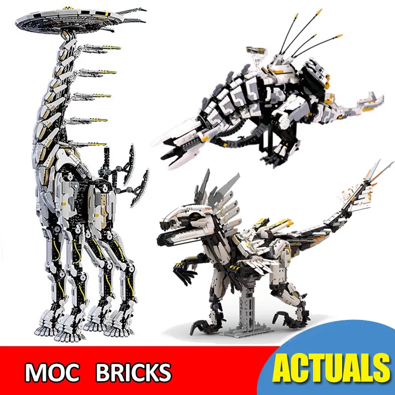 Dawned Long-necked Beast New MOC Horizon Zero Action Figure Mechanical Monster Mech Constructor Bricks Toys Gifts Building Block