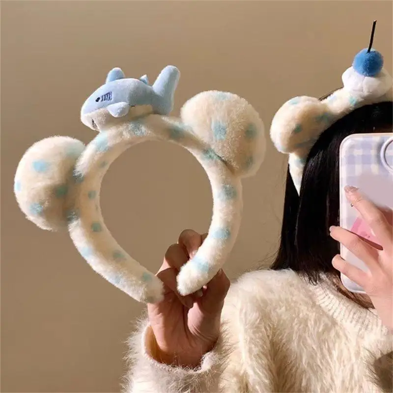 270D Soft Plush Bear Ears Headband สนุกอุปกรณ์เสริมคอสเพลย์สำหรับงานปาร์ตี้และกิจกรรม