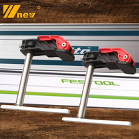 2Pcs Desktop Quick Acting  Woodworking Clamp Fast Fixing Workbench  Dogs Hold Down Guide Rail System Tool Stainless Steel Clamp