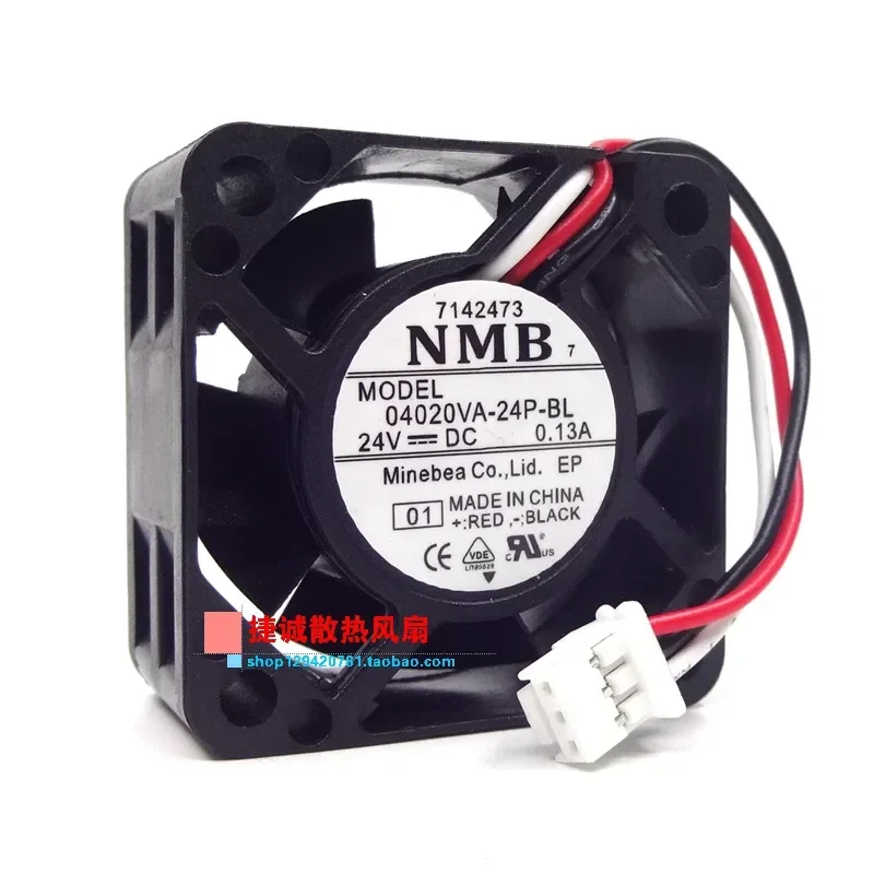 Original NMB 04020VA-24P-BL 4020 24V 0.13A 4CM Fan for Yaskawa Inverter Drive