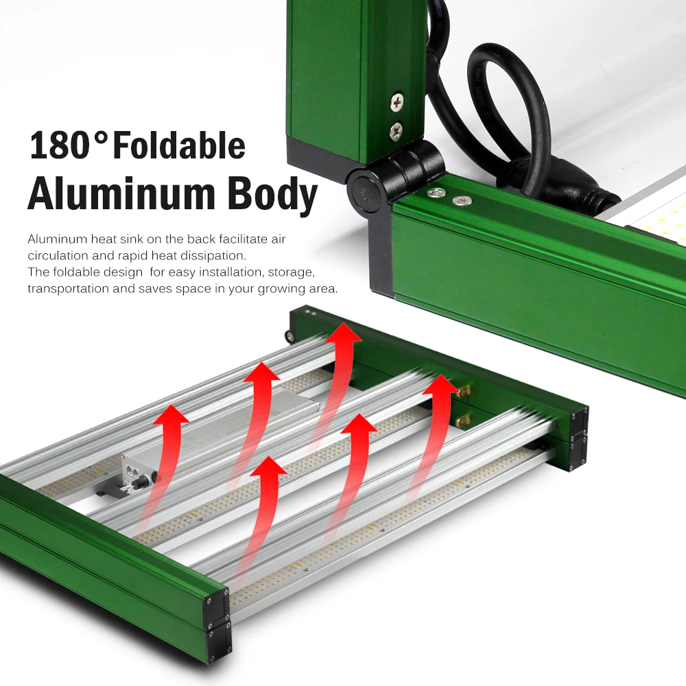 전체 스펙트럼 LED 성장 빛 240W 320W 400W SMD3030 실내 식물 Flodable 성장 빛 온실 채식 꽃