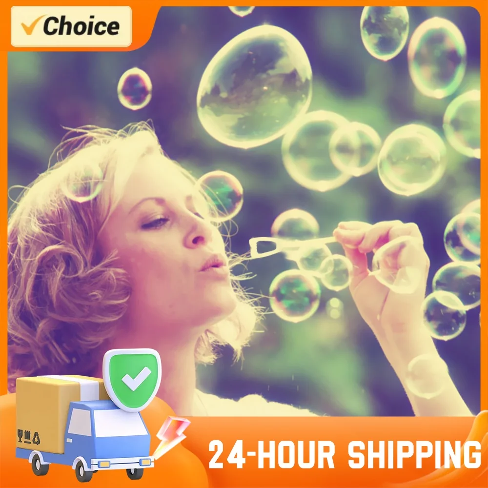 100pcs Bubble Wands Toys Creative Design Bubble Blowing Maker Fun Birthday Decorations Bubble Making Devices for Anniversaries
