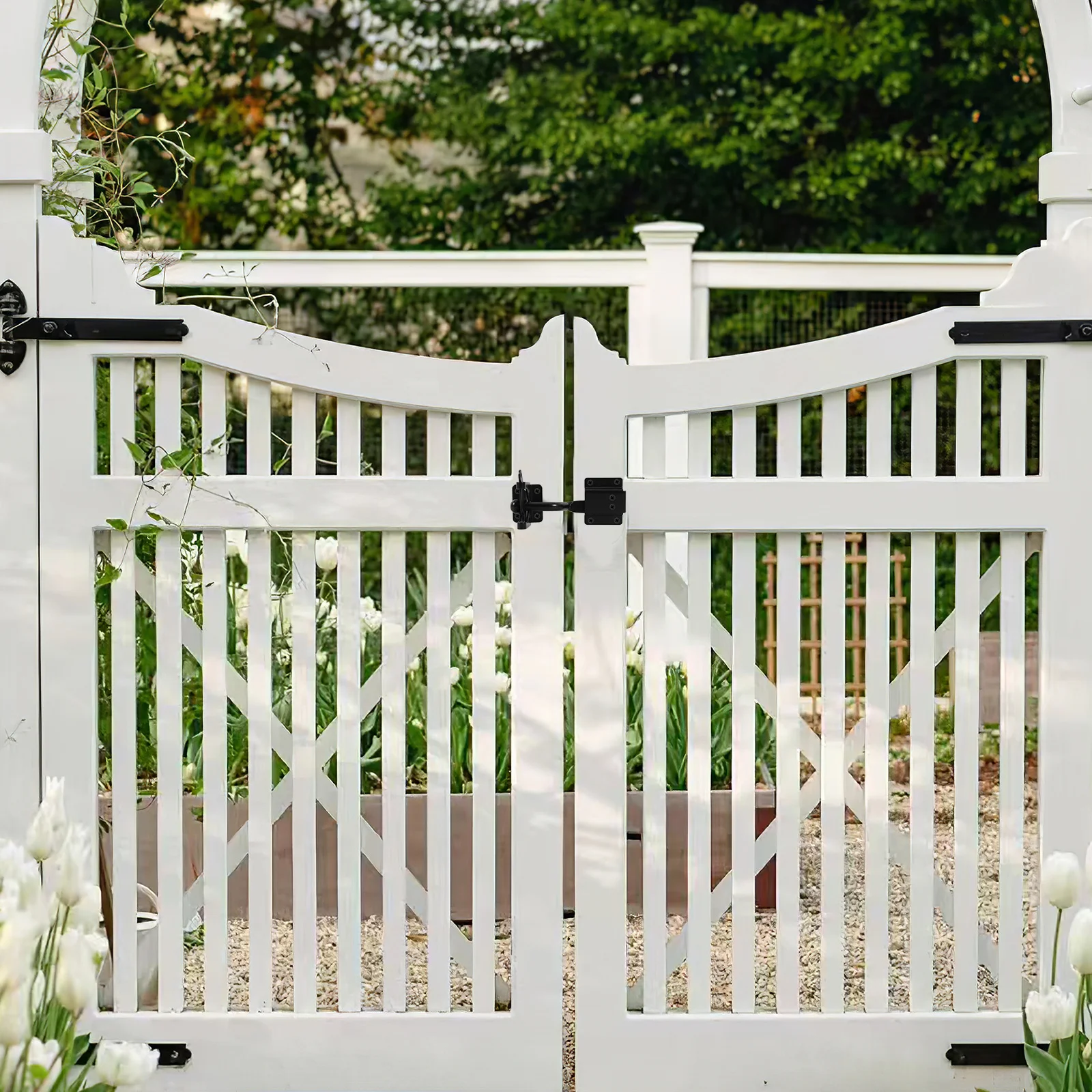 

Gate Latch Galvanized Heavy Duty Outdoor Fence Hardware for Garden Yard Farm Use Gate Latch