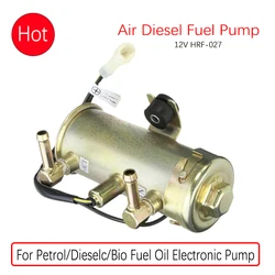 12V Car Air Diesel Fuel Pump HRF-027 Electronic Pump Electric Pump For Petrol/Diesel/Water/Bio 2 Bolt Hole Automotive Metal Pump