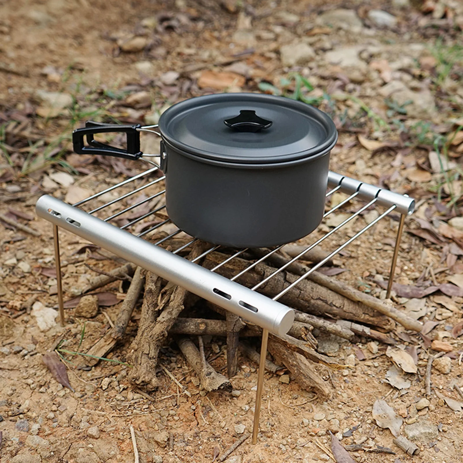 Compact Camping Grill Folding Charcoal BBQ Grill Camping Compact Design Convenient Transportation Long-lasting Use