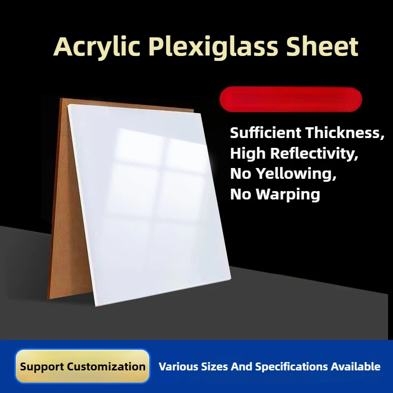 

Milky White Acrylic Plate Custom Processing Plexiglass Plate Lampshade Light-transmitting Plate Ugly Board Baffle