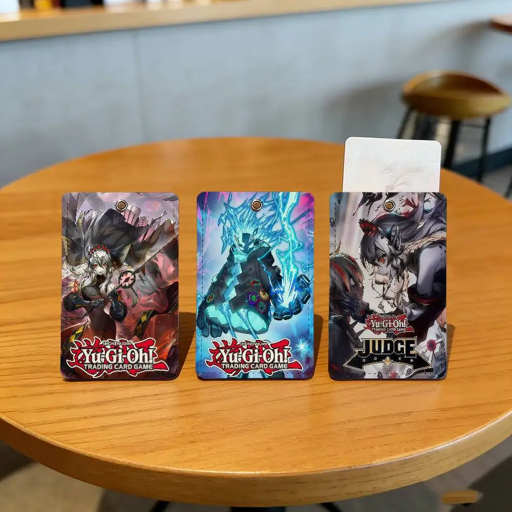 Fallen Albaz Blazing  Y-Yu-Gi-Oh School rectangular keychain Bus house access card protective cover PU leather ID Best sellers