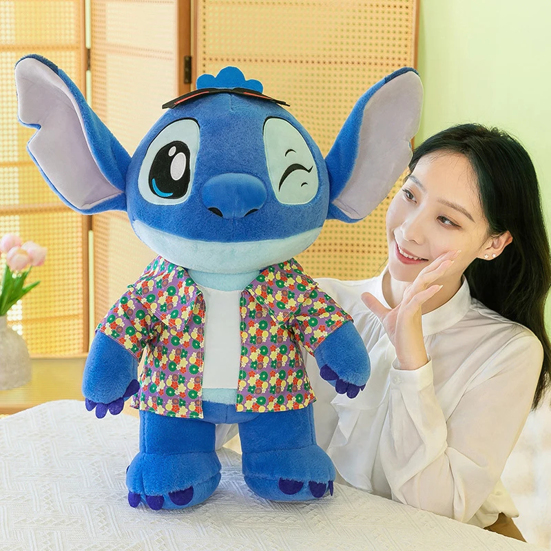 

Kawaii Summer Outfit Stitch Plush Toy Stich Stuffed Doll Anime Cute Kids Birthday Xmas Gift for Children Stuffy Animal Doll