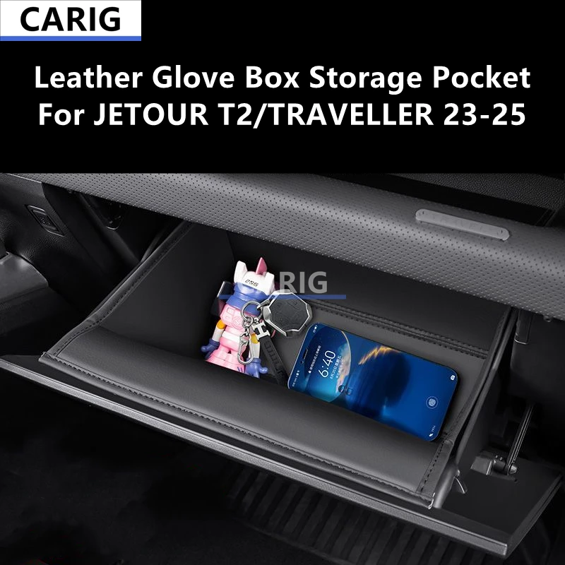 

For JETOUR T2/TRAVELLER 23-25 Glove Box Storage Pocket,Car Interior Decoration Modification Protection Accessories Refit