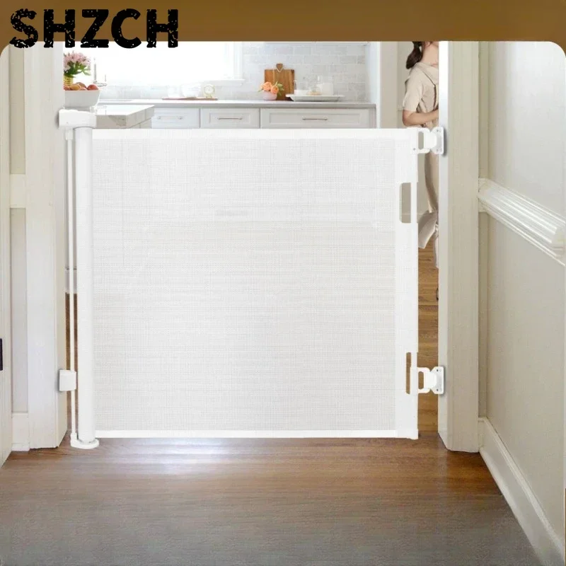 Retractable Baby Safety Gate for Stairs Doorways Child Pet Barrier Protective Indoor Home Security Fence Portable 아기 안전문