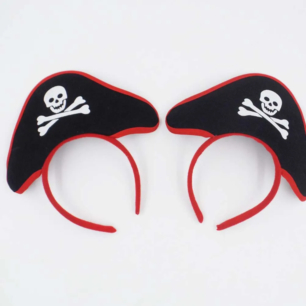 4 قطع من أطواق جمجمة الشعر لتزيين حفلات الهالوين وعصابة رأس القراصنة وإكسسوارات تنكرية #3