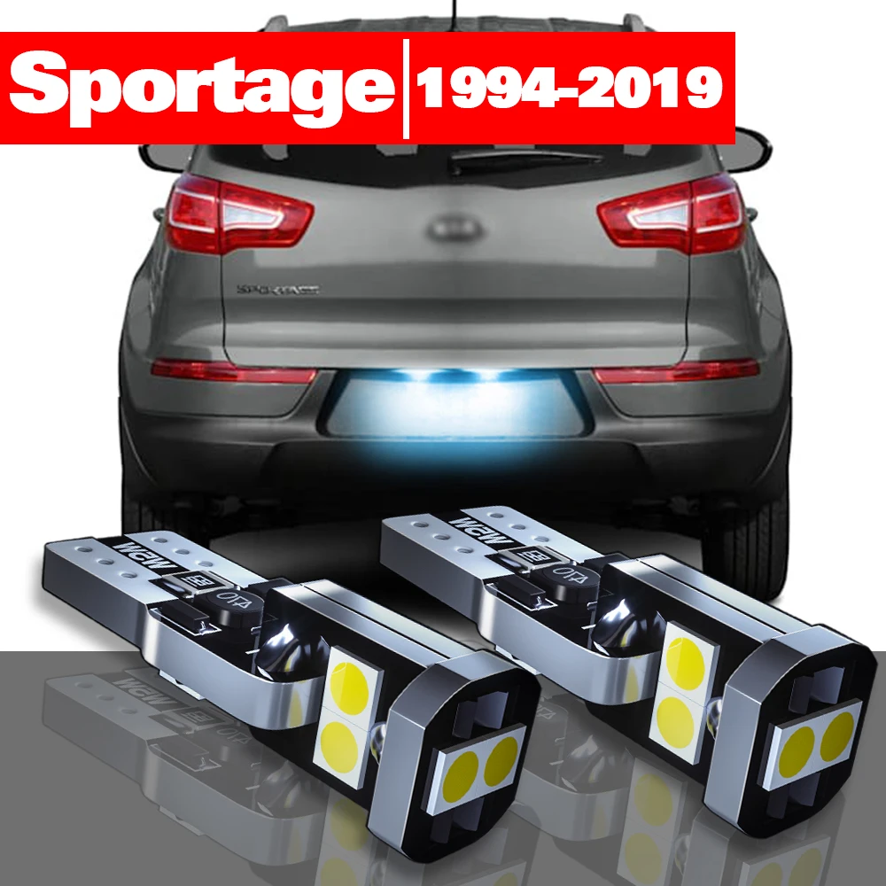 

Аксессуары для Kia Sportage 1, 2, 3, 4, 1994-2019, 2 шт., светодиодсветильник для номерного знака 2009, 2010, 2011, 2012, 2013, 2014, 2015, 2016, 2017, 2018