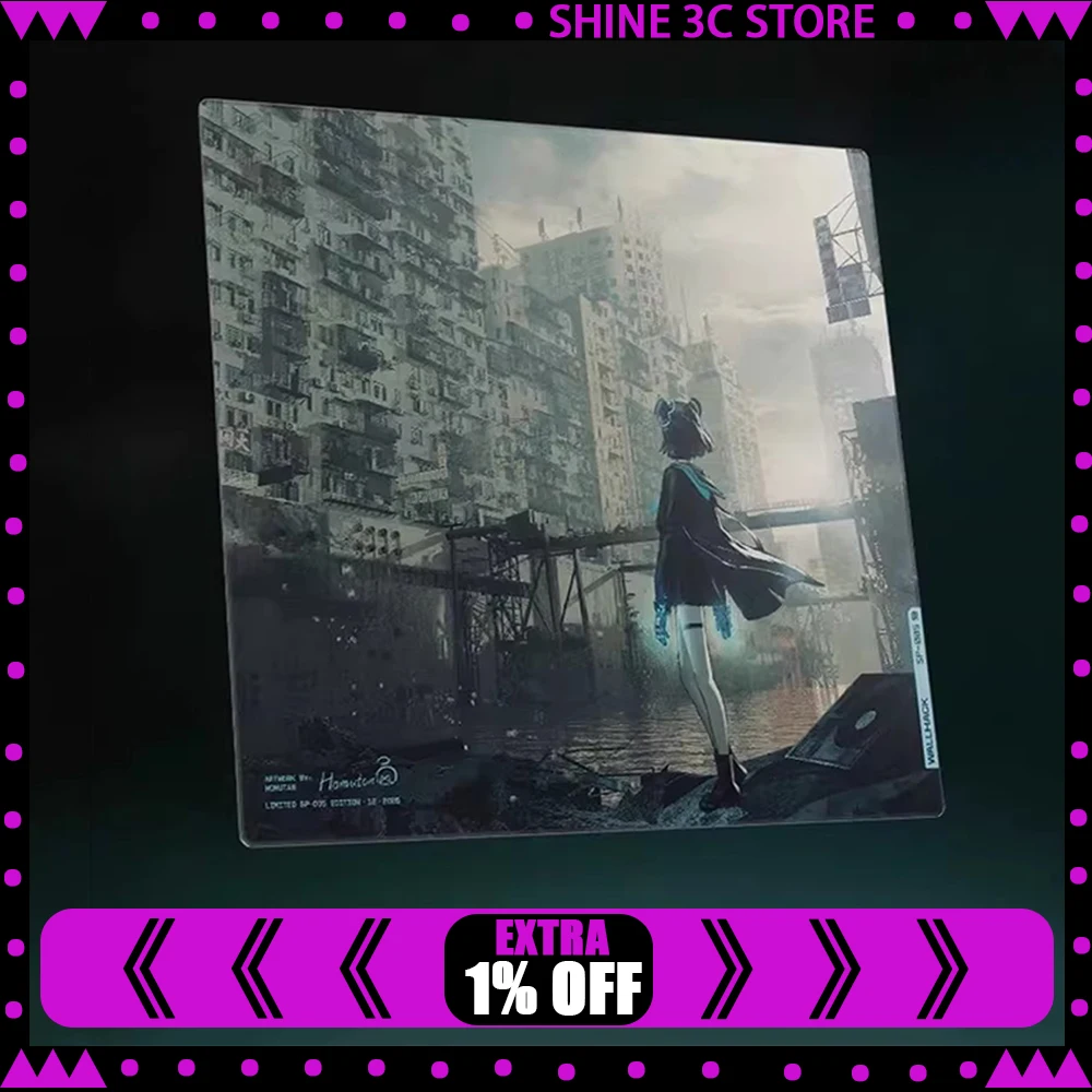 

PAN Esports DESOLATE YUME Glass Mousepad FPS Smooth and Speed Mouse Pad Duplicate WALLHACKSP-005 For APEX CSGO PC Accessories