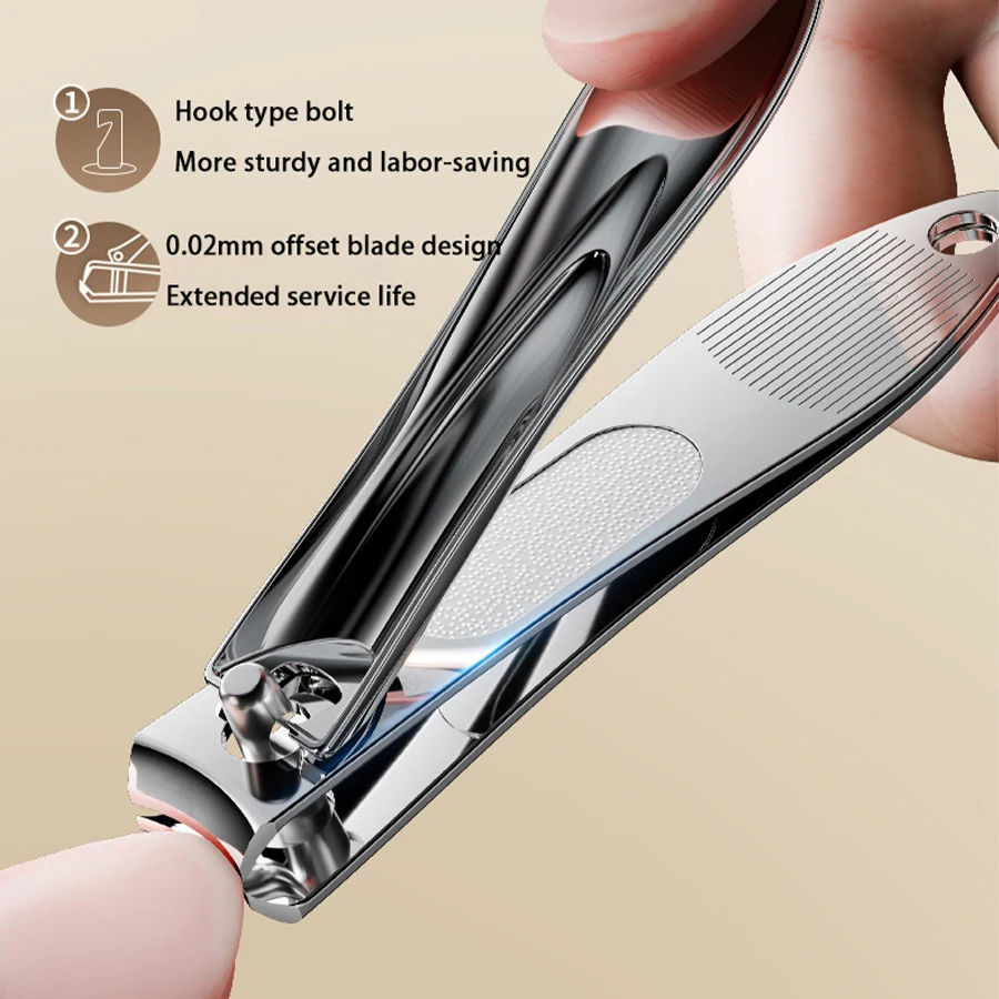 Ensemble de manucure classique en acier inoxydable, coupe-bord Concave, ongles épais et incarnés, Kit de toilettage adapté aux voyages, 5 pièces