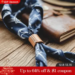 Maden Workwear Retro Square Scarf Jewelry Amekaji Art Cashew Neckband Street Headband Men's Fashion