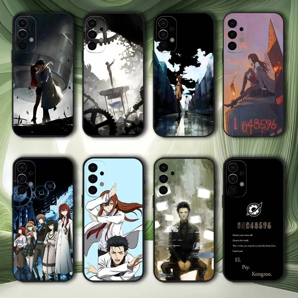 

Steins Gate Anime Phone Case For Samsung S25,S24,S21,S22,S23,S30,Ultra,S20,Plus,Fe,Lite,5G Black Cover